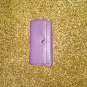🔥Purple Leather Giani Bernini Wallet🔥